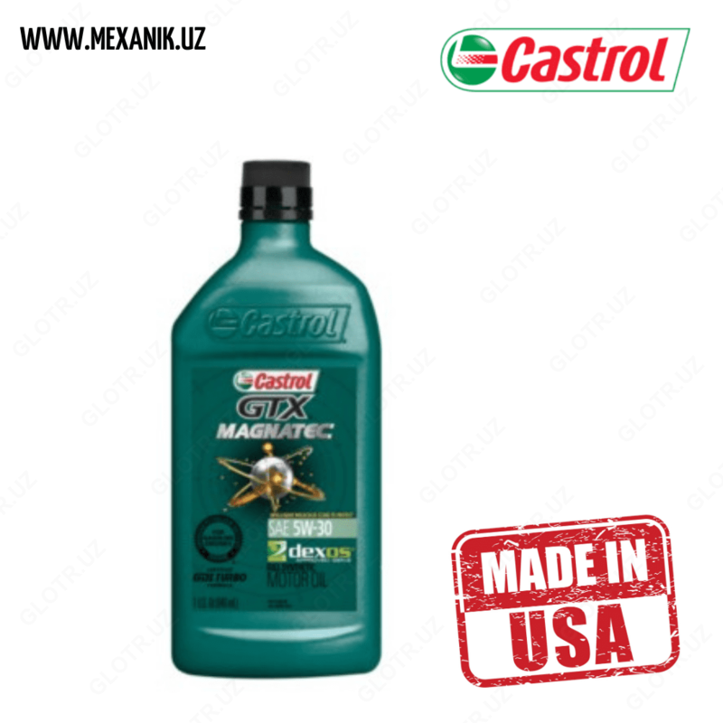 Motor moyi Castrol GTX Magnatec 5w30 1 AQSh Qt (946 ml.) (AQShda ishlab chiqarilgan)