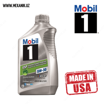 Масло моторное Mobil 1 5w30 ESP DEXOS 2 "1 U.S. Qt (946 ml.)" (Производство США)
