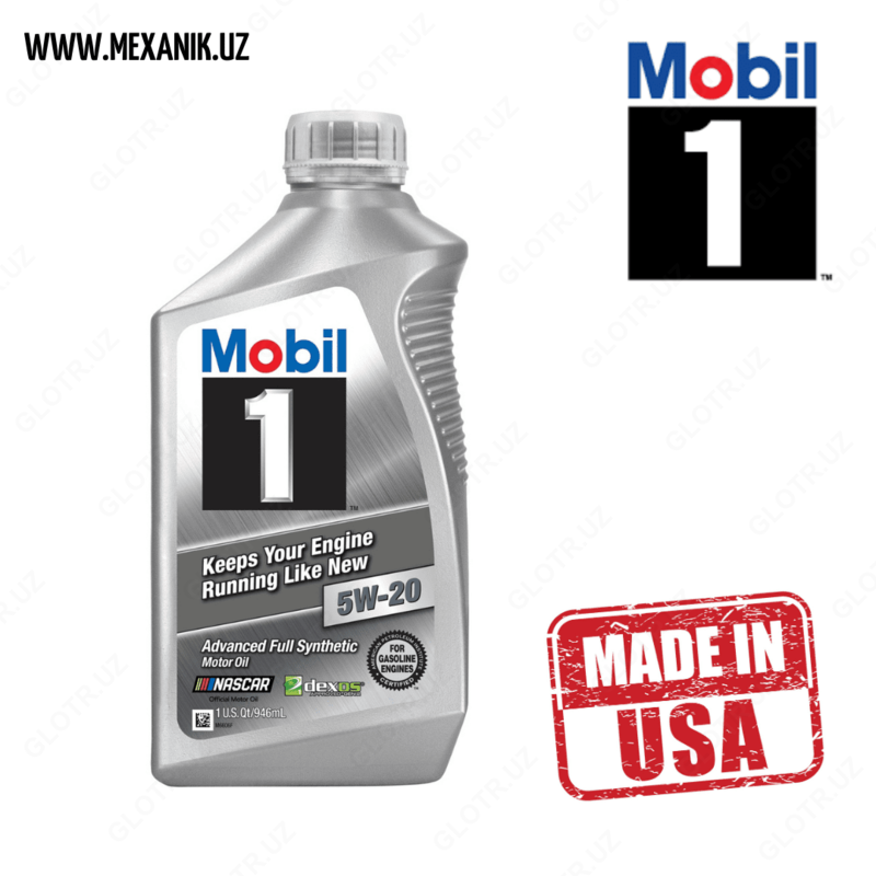 Масло моторное Mobil 1 5w20 Keeps Your Engine 1 U.S. Qt (946 ml.) (Производство США)