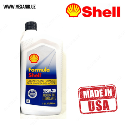 Масло моторное Formula Shell SAE 5w30 Clean Engine Formula "1 U.S. Qt (946 ml.)" (Производство США)