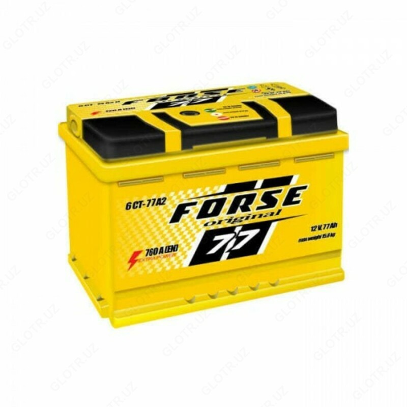  АККУМУЛЯТОР FORSE 6CT 77Ah (УКРАИНА) - 