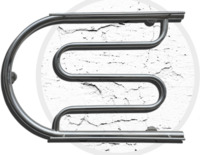 Полотенцесушитель (Овал) длина 85 см. по центру 56 см.