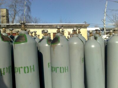 Аргон газообразный в баллонах 40 литров