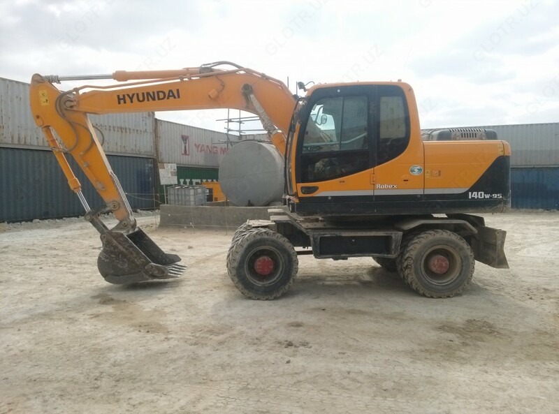 Hyundai markali g'ildirakli ekskavatorni ijaraga oling