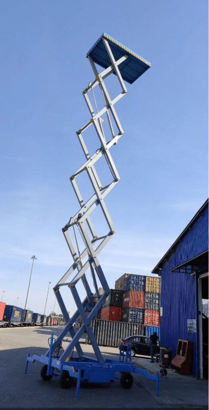 14 metrli qaychi liftini ijaraga oling