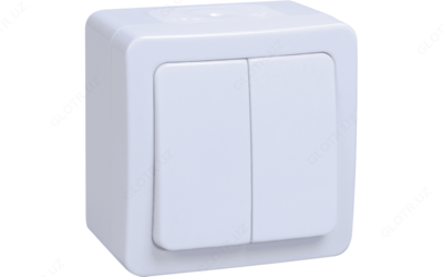 ВСк20-1-0-ГПБ выкл 1кл кноп. о/у IP54 (цвет клавиш: белый) ГЕРМЕС PLUS