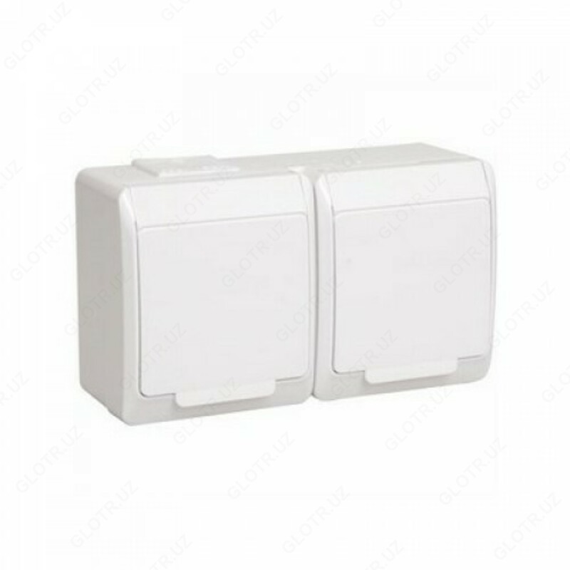 РСб24-3-ГПБб роз 4м с з/к о/у IP54 (белый) ГЕРМЕС PLUS