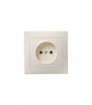 RSsh12-3-KB Socket 2 o'rindig'i himoya pardasi bilan c / c. 16A QUARTA (oq)