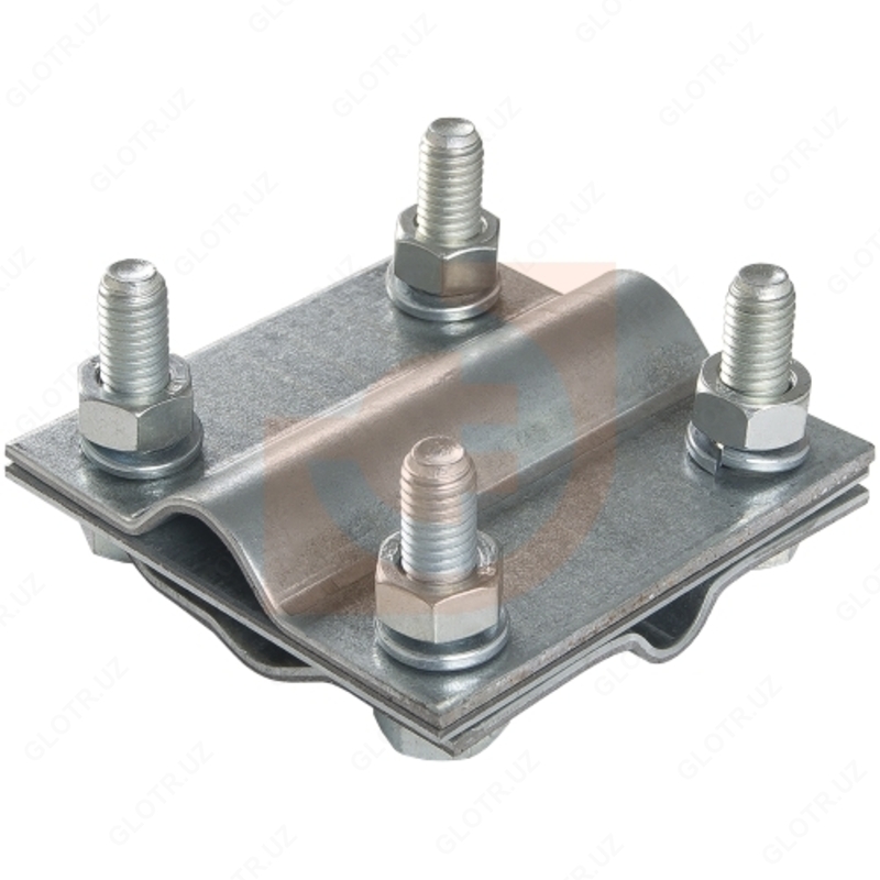 Зажим крестообразный, стержень полоса/пруток (оцинкованный )