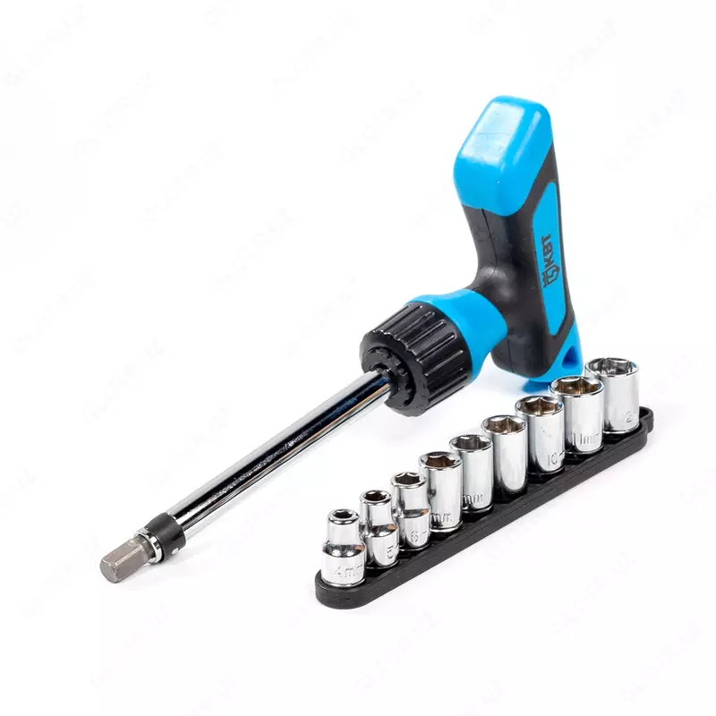 Набор НБ-11-T (КВТ) Т-образная отвертка со сменными головками