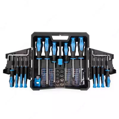 Набор НБ-63 (КВТ) Набор отверток с битами, 63 предмета, серия «МАСТЕР»