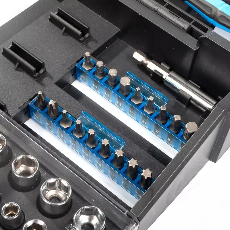 O'zaro almashtiriladigan boshli NB-11-T (KVT) T shaklidagi tornavida to'plami