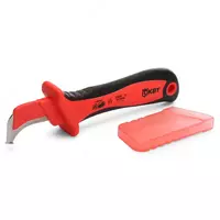 Нож диэлектрический НМИ-01а Нож электрика диэлектрический с малой «пяткой» и частично изолированным лезвием