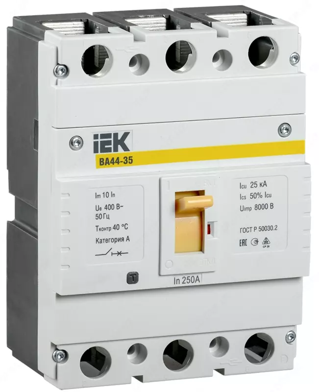 Автоматический выключатель ВА44 35 3Р 250А 25кА ИЭК