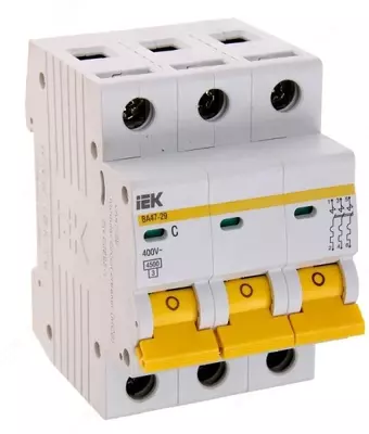 Автоматический выключатель ВА 47-29 3Р 5А 4,5кА х-ка С IEK