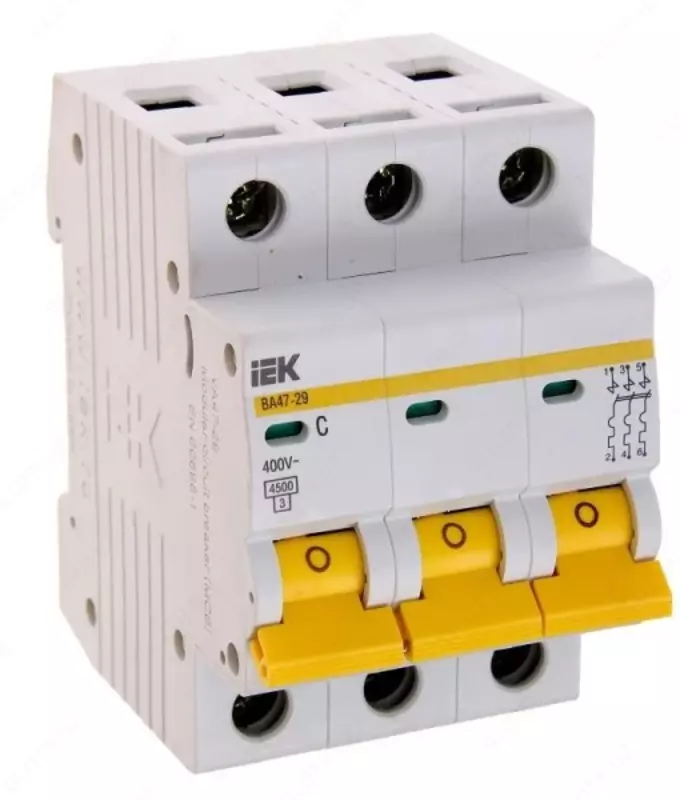 Автоматический выключатель ВА 47-29 3Р 16А 4,5кА х-ка С IEK