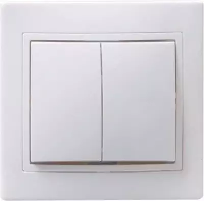 ВС10-2-0-КБ Выключатель 2кл 10А КВАРТА (белый)