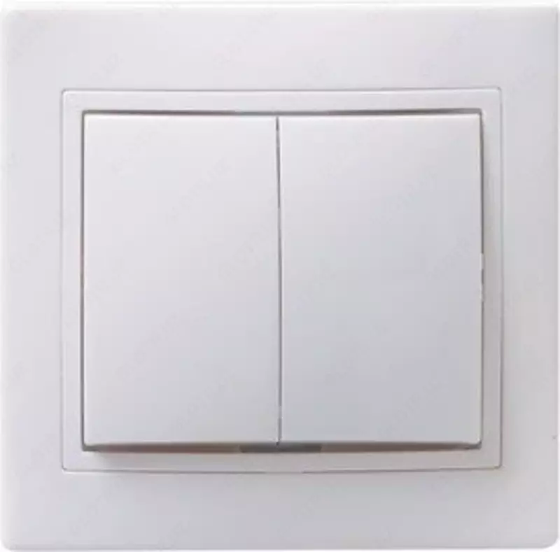 ВС10-2-0-КБ Выключатель 2кл 10А КВАРТА (белый)