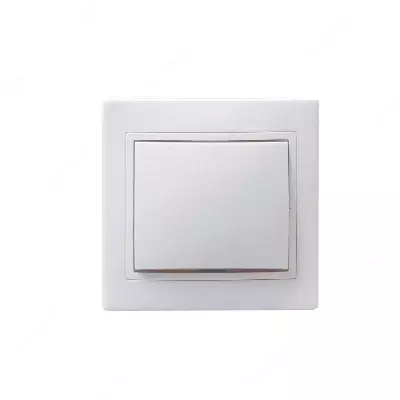 ВСп10-1-0-КБ Выключатель 1кл проход. 10А КВАРТА (белый)