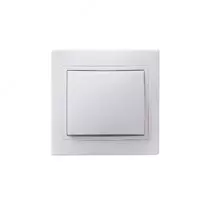 ВСп10-1-0-КБ Выключатель 1кл проход. 10А КВАРТА (белый)