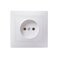 РС10-2-КБ Розетка 1местн. без з/к без защ.штор. 10А КВАРТА (белый)