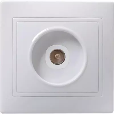 РТВ10-КБ Розетка 1местн. телевиз. КВАРТА (белый)