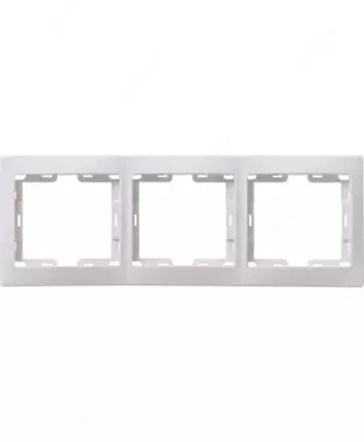 РГ-3-КБ Рамка 3местн. горизонт. КВАРТА (белый)