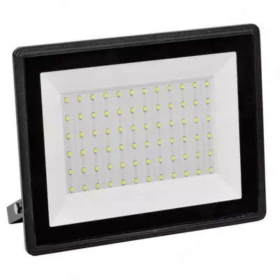Прожектор СДО 06-100 светодиодный черный IP65 6500 K IEK