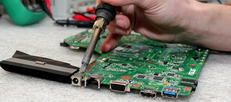 Ремонт/Замена разъема питания на материнской плате