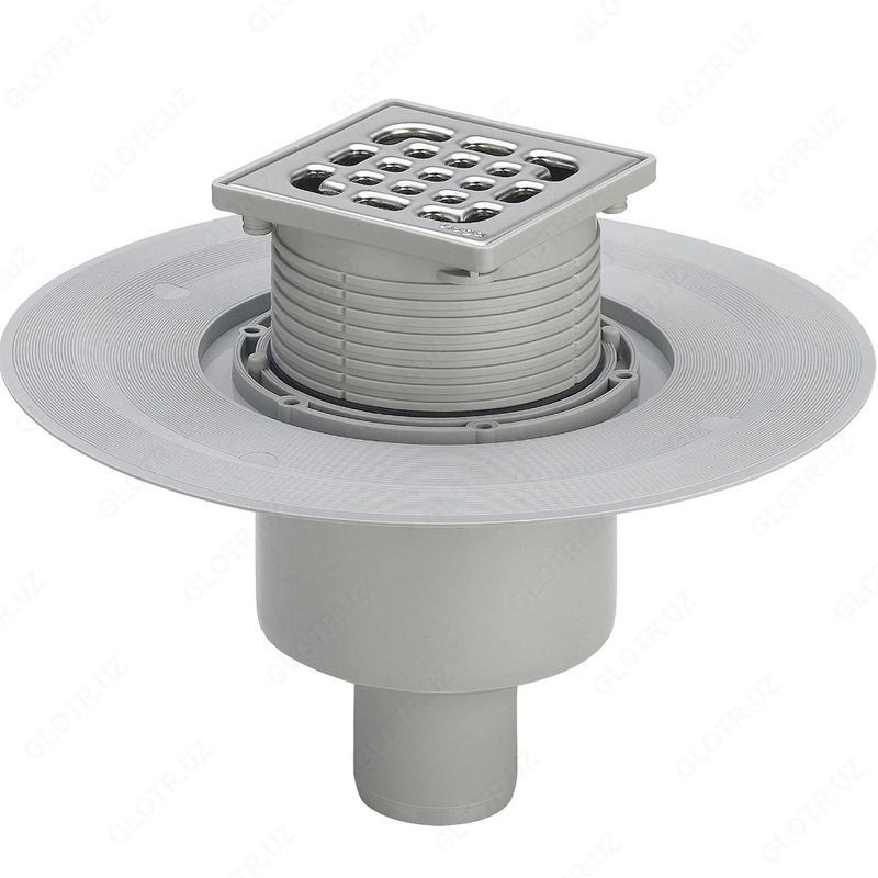 VIEGA Adventix Трап для ванной комнаты (штампованная решетка из нержавеющая сталь 1.4301) - 556914