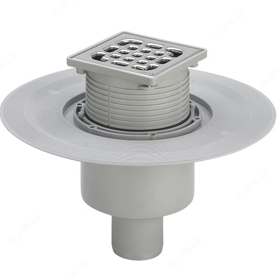 VIEGA Adventix Трап для ванной комнаты (штампованная решетка из нержавеющая сталь 1.4301) - 556914