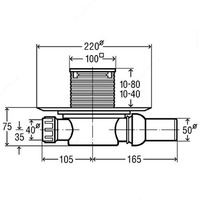 583217 Трап для ванной комнаты Advantix Chakana savdo