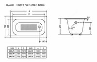 Чугунная Ванна 1700x820 - GOLDMAN GRAND  - от 11 245 000 сум