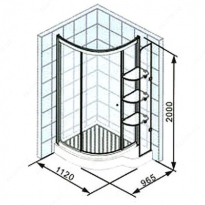 Душевая кабина APOLLO модели TS-685 - 8 580 000 so'm / donadan