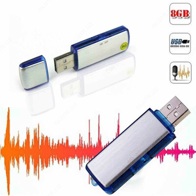 598 161.5 сум / шт. Микро Флешка Диктофон 8GB. 20 часов непрерывной записи. Скрытые камеры в ташкенте