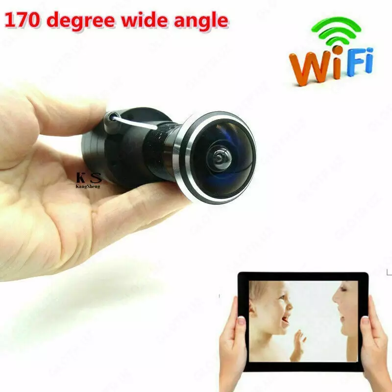  IP WiFi видео камера дверной глазок 4K качество  180 градус  mini kamera glazok Toshkent - 