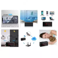  IP WiFi Часы Камера Full HD 1080P-Ночное Видение- Настольные часы с камерой / Соат камера - Камера наблюдения