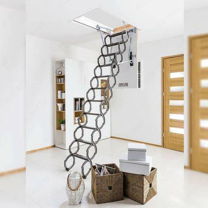 Железная и деревянная чердачная лестница Fakro OptiStep