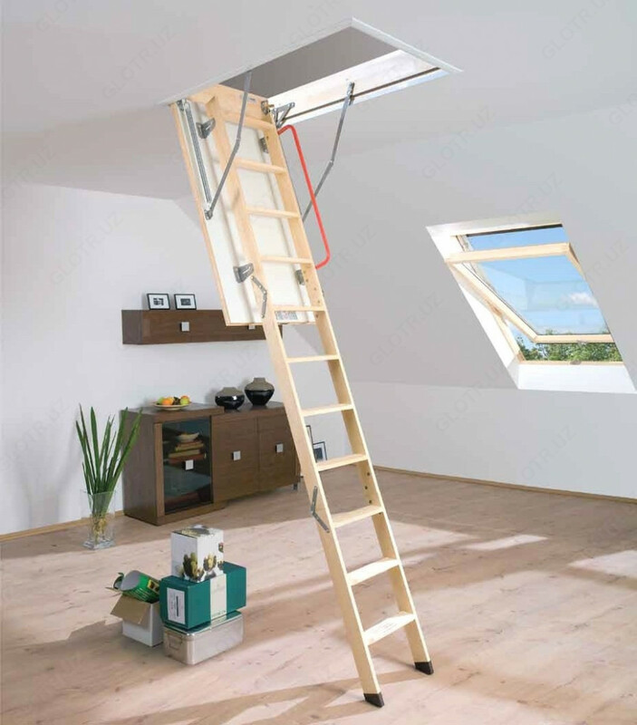 8 613 525.6 сум Железная и деревянная чердачная лестница Fakro OptiStep