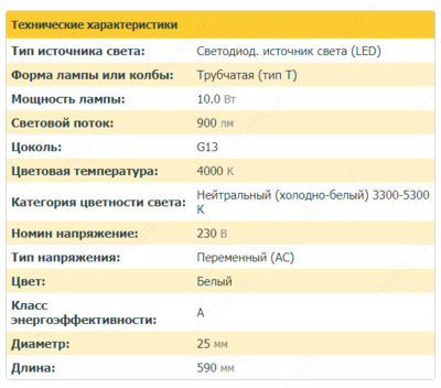 48 000 so'm / dona Средней длины LED лампа с мощностью 10 w Узбекистан Ташкент Самарканд Бухара Коканд Наманган Фергана Андижан Навои Кашкадарья Джизак Сырдарья
