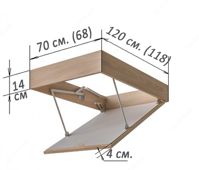 Люки от чердачных лестниц - 1 794 484.5 сум / шт.