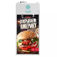 Подвесной потолочный двусторонний ЖК дисплей AGL-55P-WB7