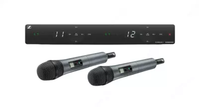 Sennheiser Аналоговая двухканальная радиосистема с двумя ручными микрофонами XSW 1-825 Dual-A