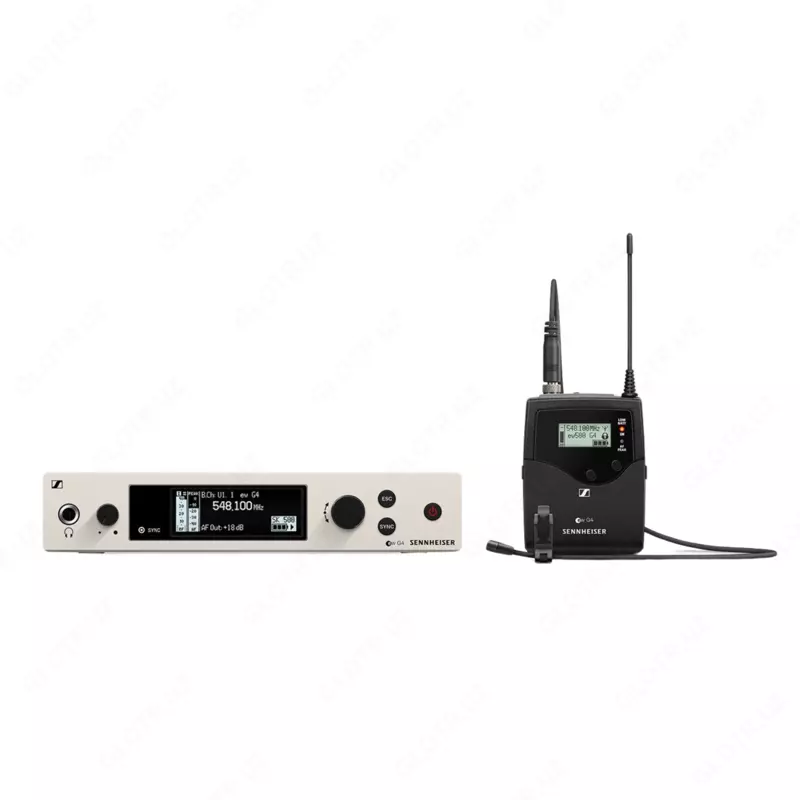 Sennheiser Oliy darajadagi qovuzloqli mikrofonli simsiz analog radio tizimi ew 500 G4-MKE2-GW1