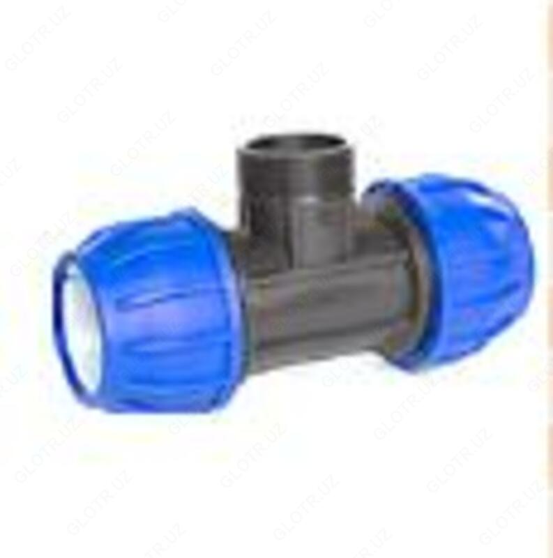Тройник с наружной резьбой (Blue Series Male Tee) код K 210808 размер 75X21/2X75
