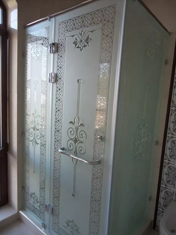 матирование стекла