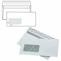 EURO 114x229 konvert  oq  80g / m2  yirtiq lenta bilan  oynasi bilan  ALTA