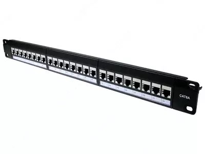 Коммутационная панель Cat6A UTP 24 порта 1U 19"