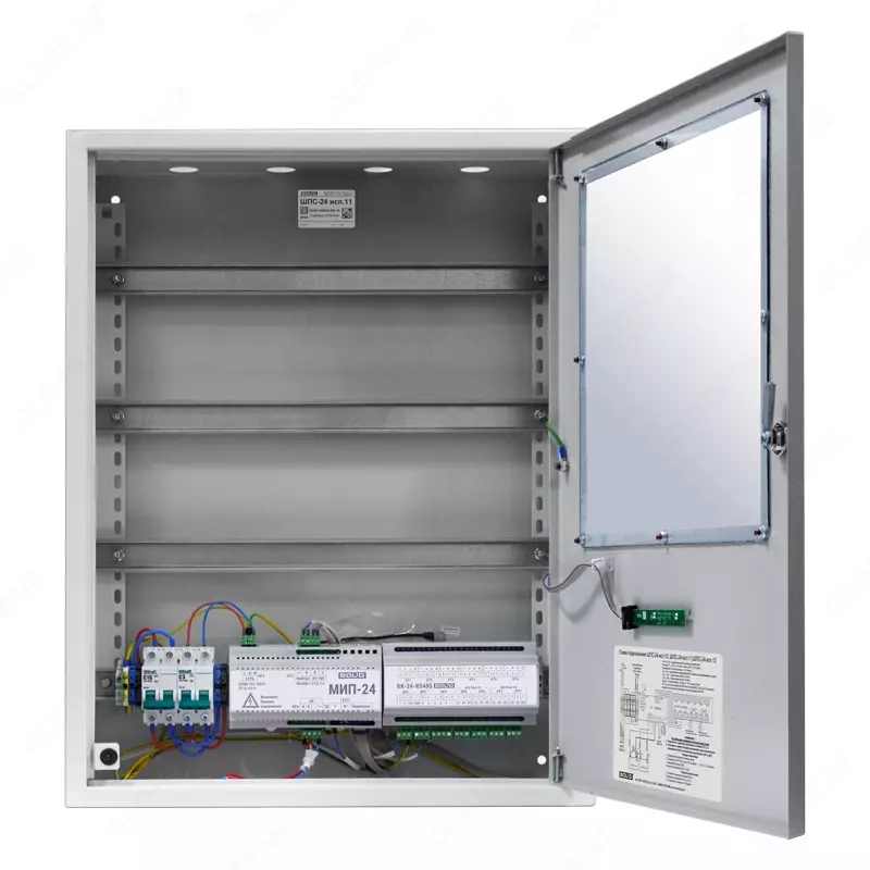 ШПС-24 исп.11 - Шкаф с резервированным источником питания для монтажа средств пожарной автоматики - от {0} сум