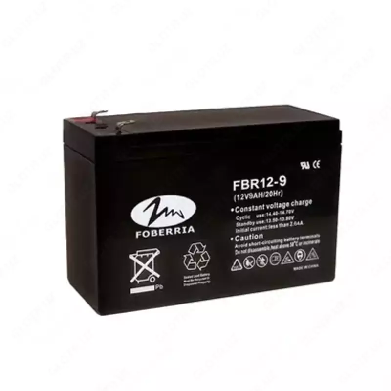 12V/9ah muhrlangan qo'rg'oshin kislotali qayta zaryadlanuvchi batareya - {0} so'mdan